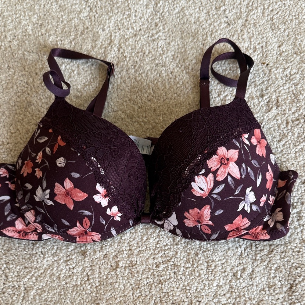 Set of Six  Floral and Solid Women's Bra Set - Picture 6 of 7